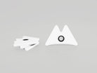 Indicateur Départ Bloc - Pack de 50 pièces Accessoire d'escalade Delta 2x Mains Triangle Blanc