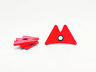 Indicateur Départ Bloc - Pack de 100 pièces Accessoire d'escalade Delta 2x Mains Triangle Rouge - RAL 3020